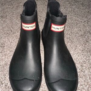 Hunter Classic Black Ankle Boots